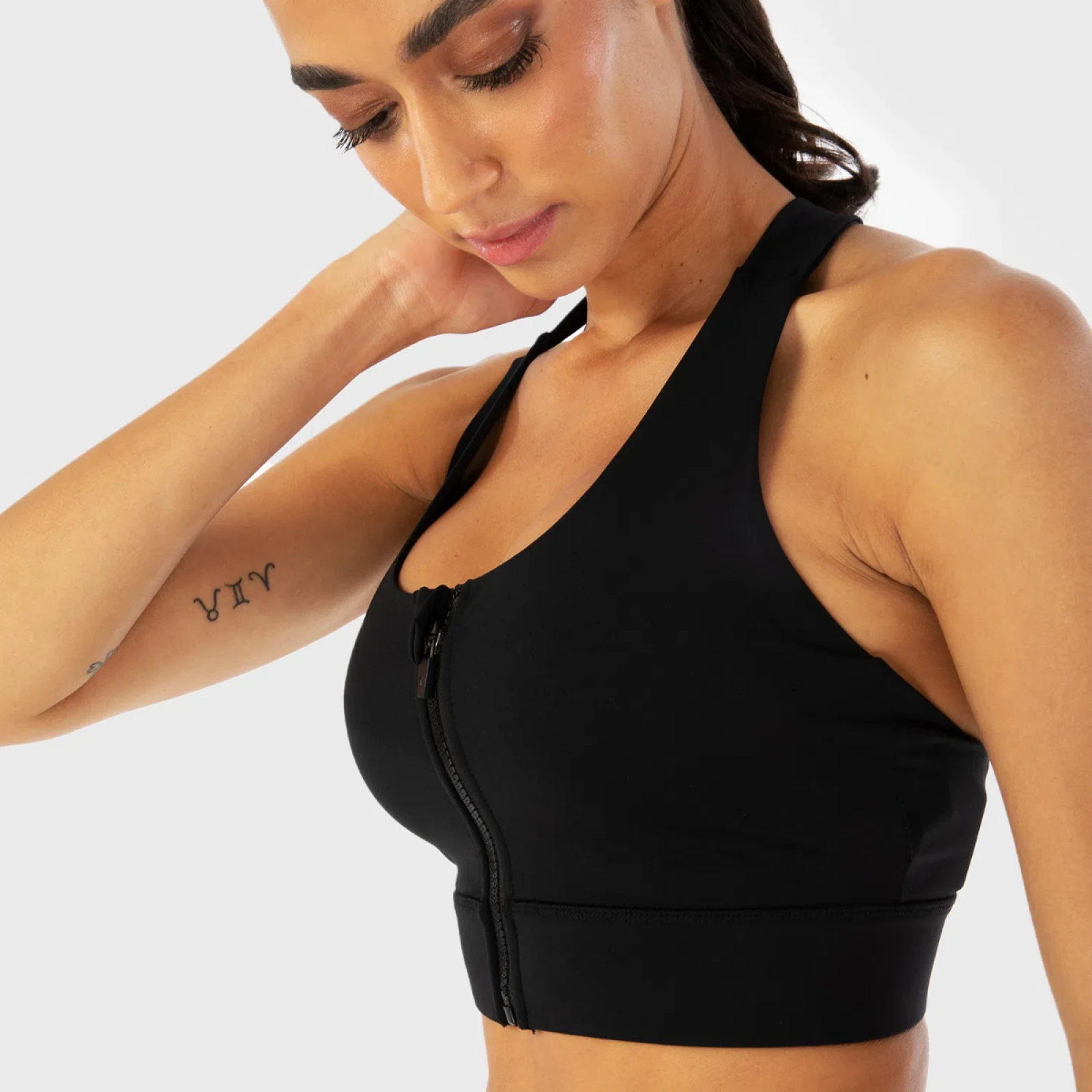 Biustonosz sportowy Infinity Zip Up Black - SQUATWOLF - Rozmiar: S | Vek: Dorośli | Waga: 0,13 g · záber 4