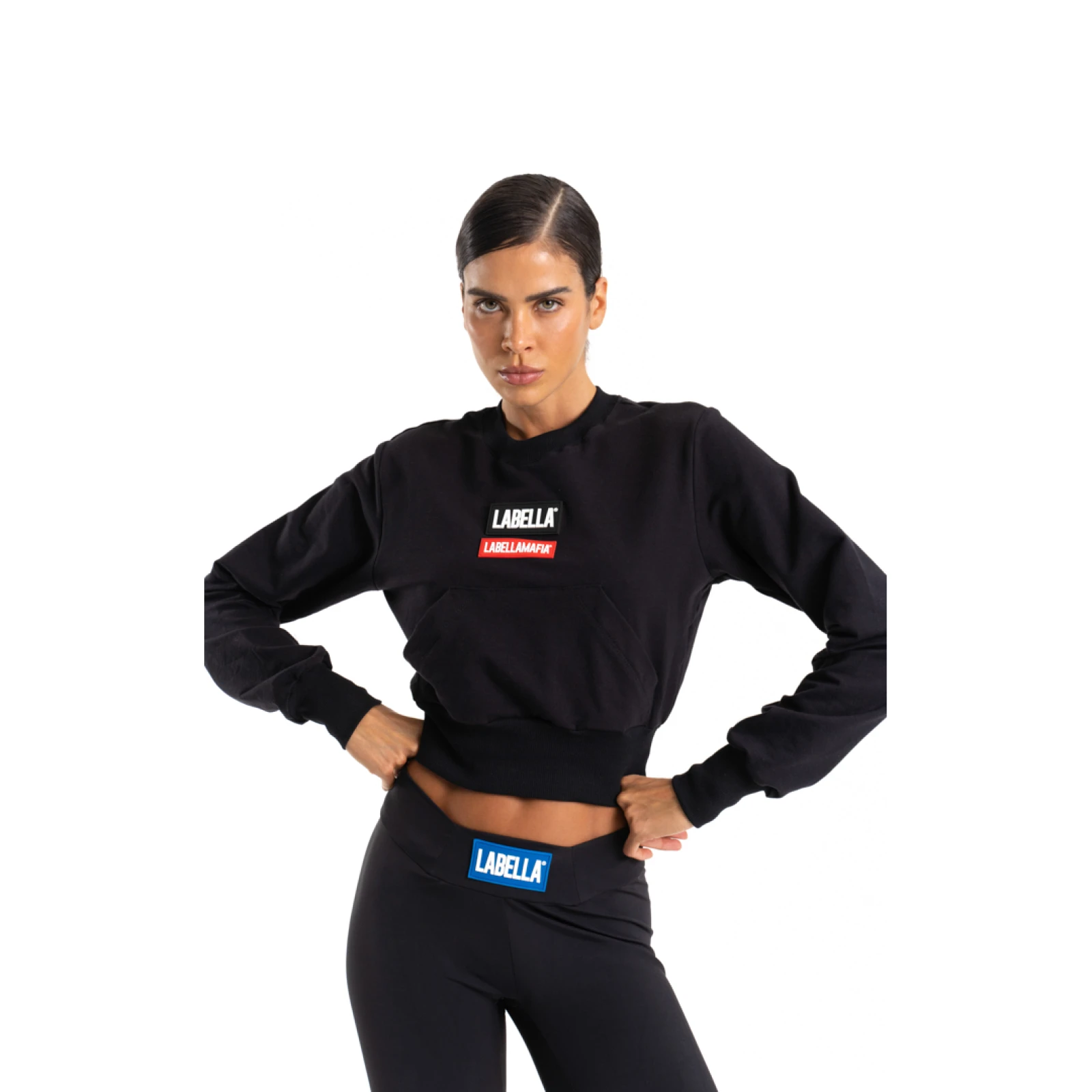 LABELLAMAFIA Damska bluza Go On Black - Rozmiar: M, L | Pohlavie: Damskie | Vek: Dorośli | Waga: 0,32 g | Opakowanie: 20 · záber 2