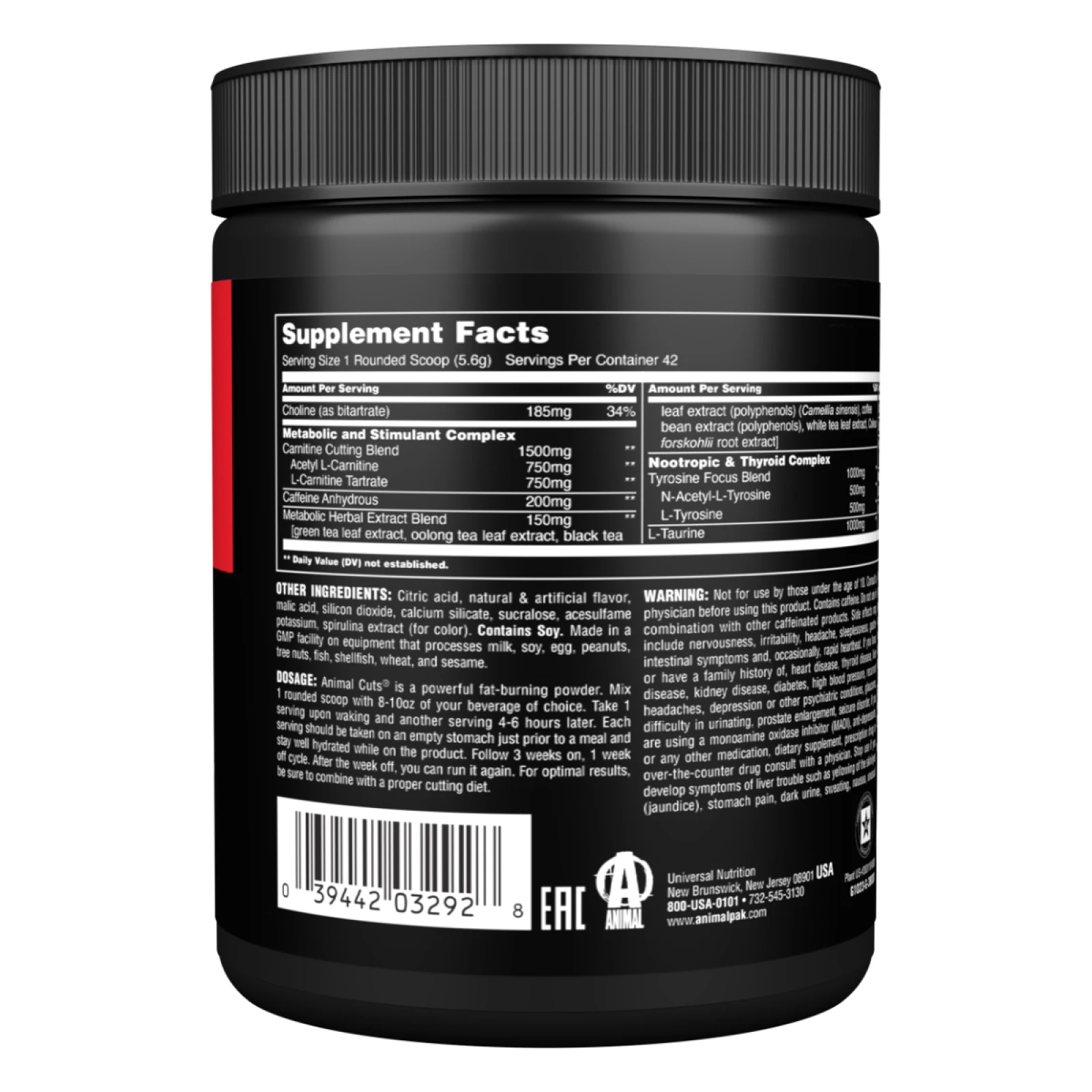 Universal Nutrition Animal Cuts Powder · záber 3
