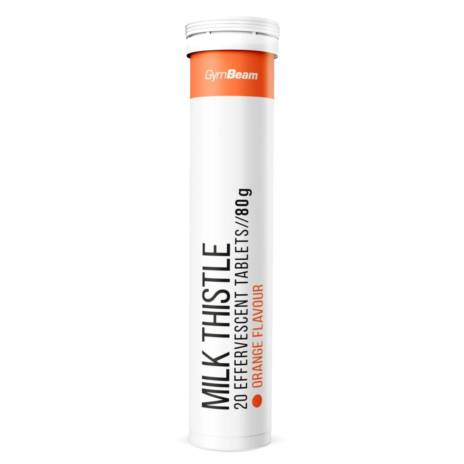 GymBeam Effervescent Milk thistle - Smak: Pomarańczowy | Waga: 0,08 g | Opakowanie: 12 · záber 1
