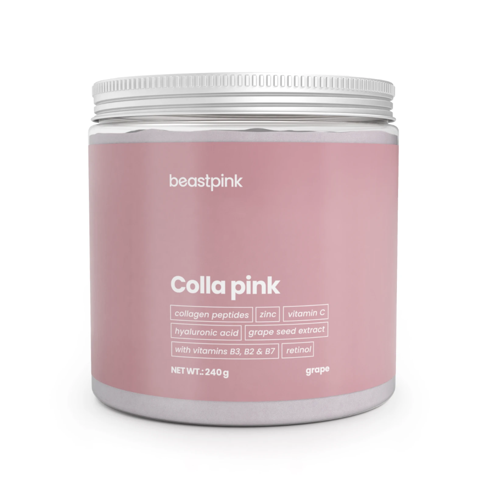 BeastPink Colla Pink - Smak: Winogrono | Waga: 0,24 g | Opakowanie: 240 g · záber 1