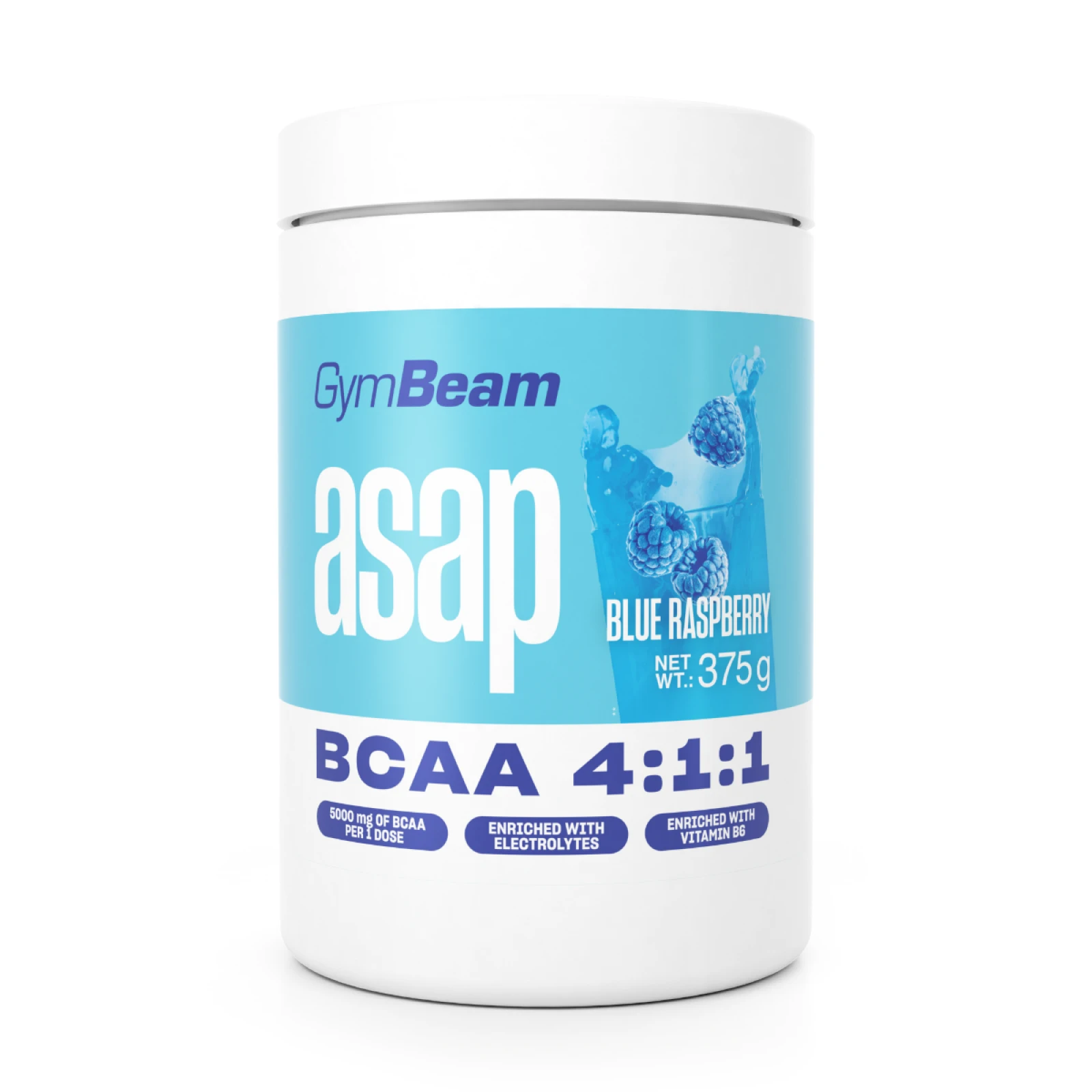 GymBeam BCAA Hydrate - Smak: Niebieska malina | Waga: 0,375 g | Opakowanie: 375 g · záber 1