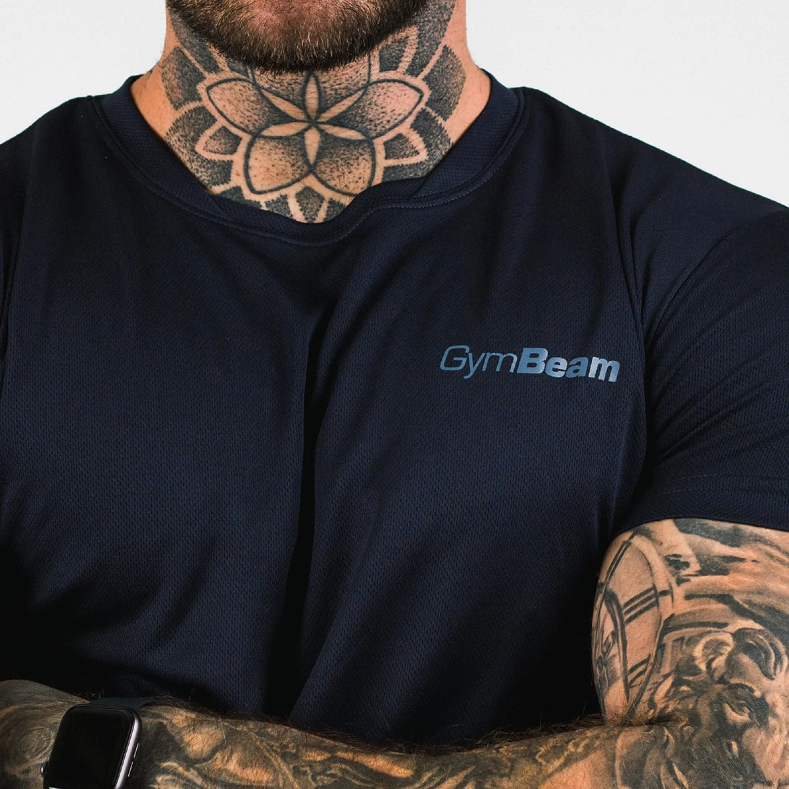 GymBeam Koszulka TRN Navy - Rozmiar: S | Vek: Dorośli | Waga: 0,13 g | Opakowanie: 10 · záber 2
