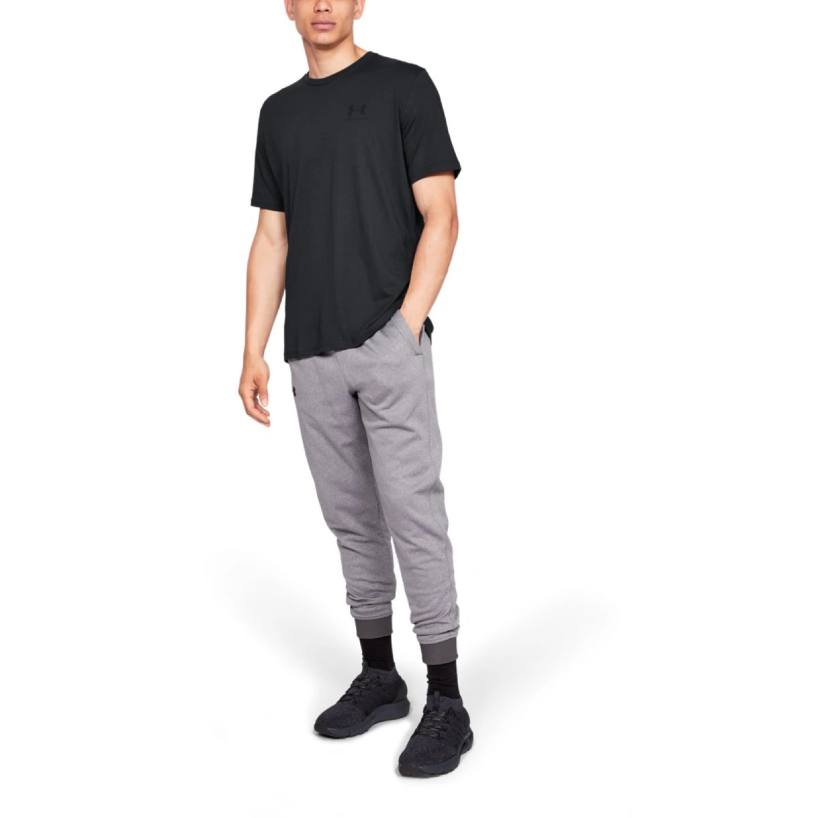 Under Armour Koszulka Sportstyle Left Chest SS Black · záber 3