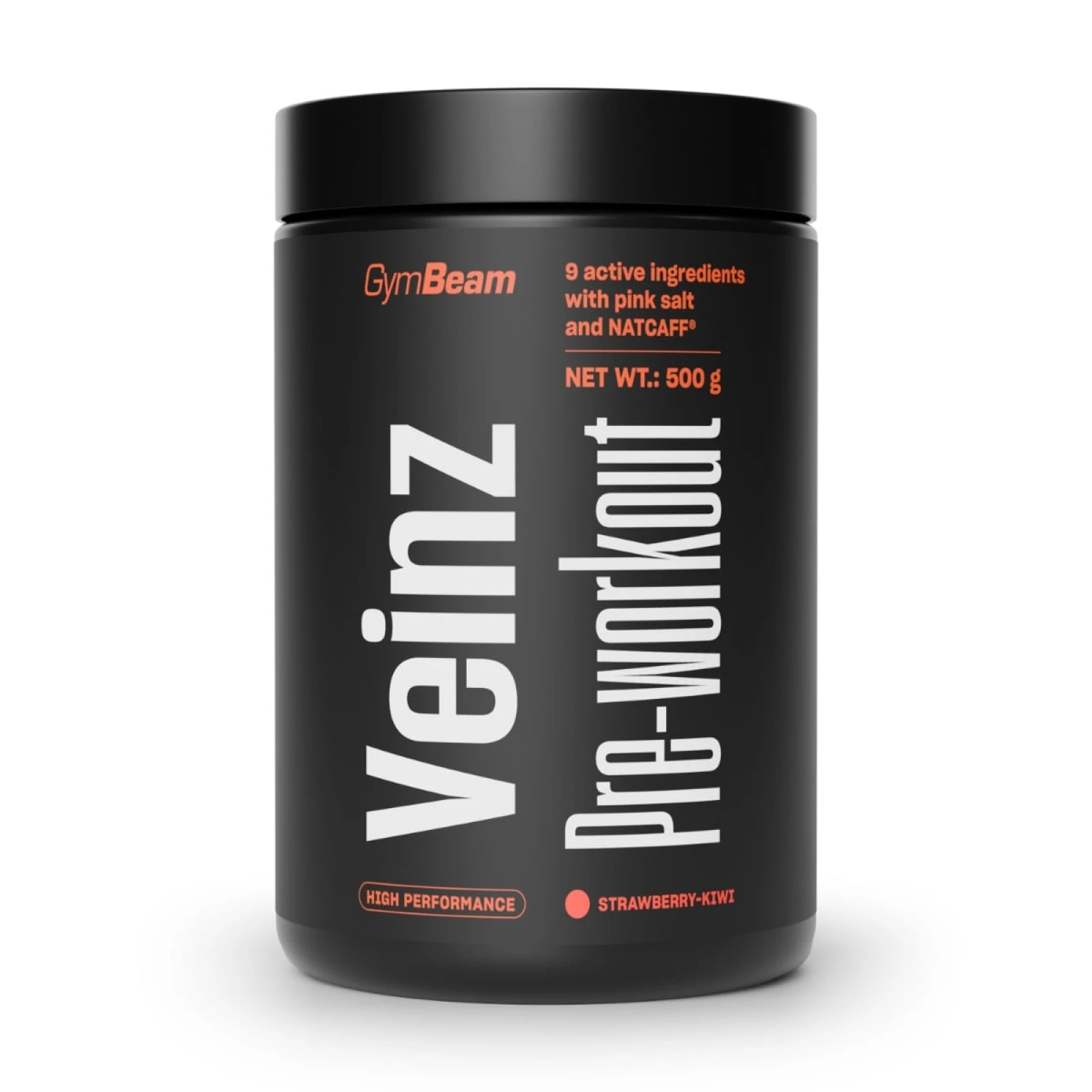 Veinz Pre-workout - GymBeam - Smak: Truskawka kiwi | Waga: 0,52 g | Opakowanie: 500 g · záber 1