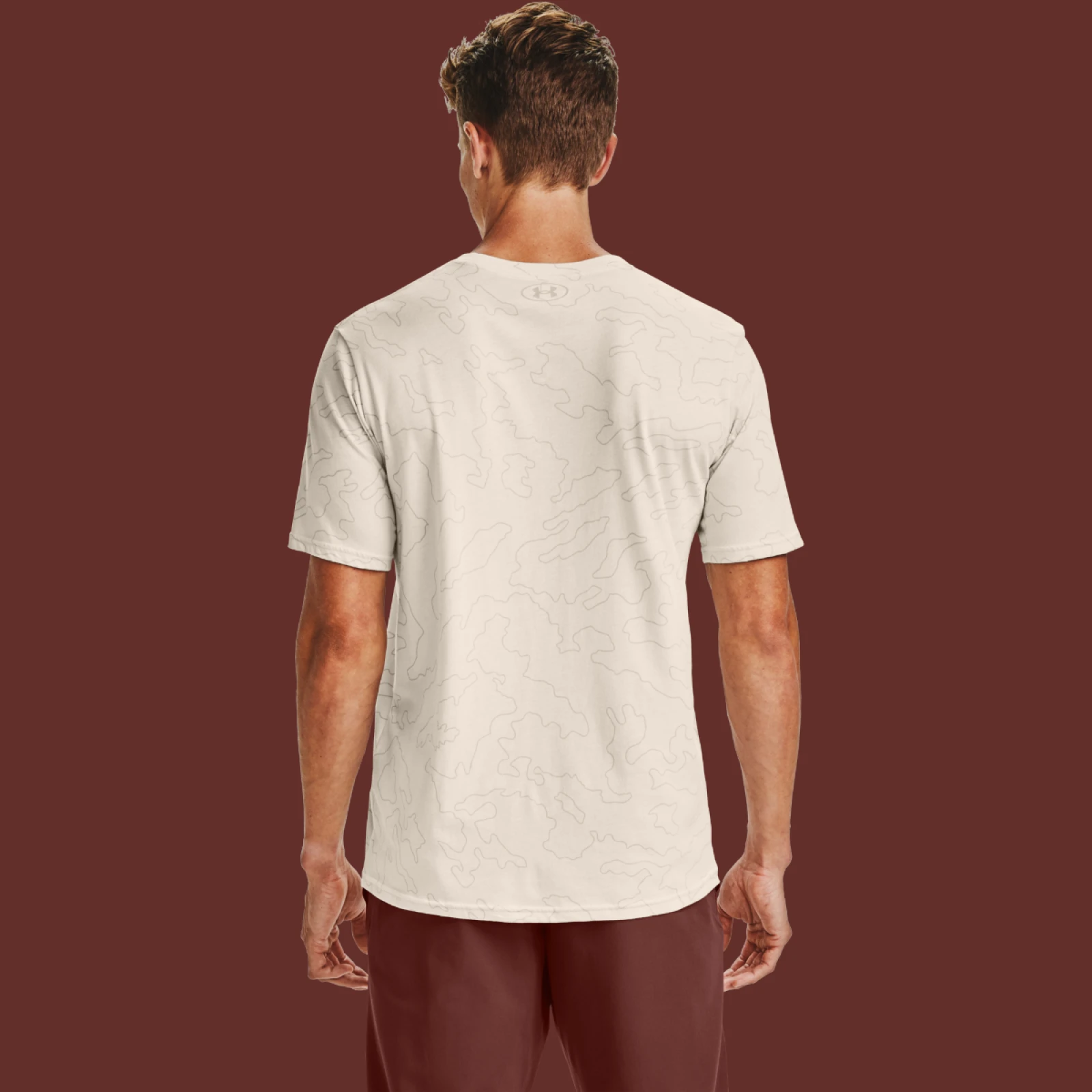 Under Armour Koszulka All Over Wordmark Brown · záber 2