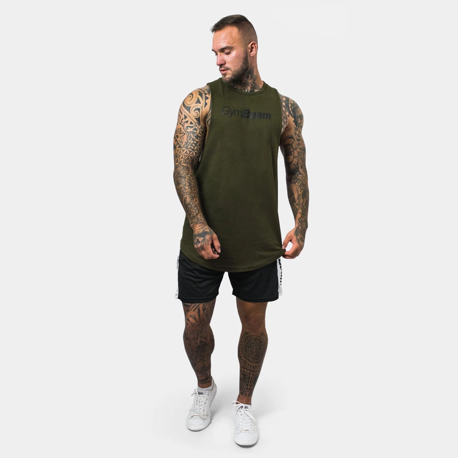 GymBeam Szorty Vertical Black - Rozmiar: S | Vek: Dorośli | Waga: 0,19 g | Opakowanie: 140 · záber 3