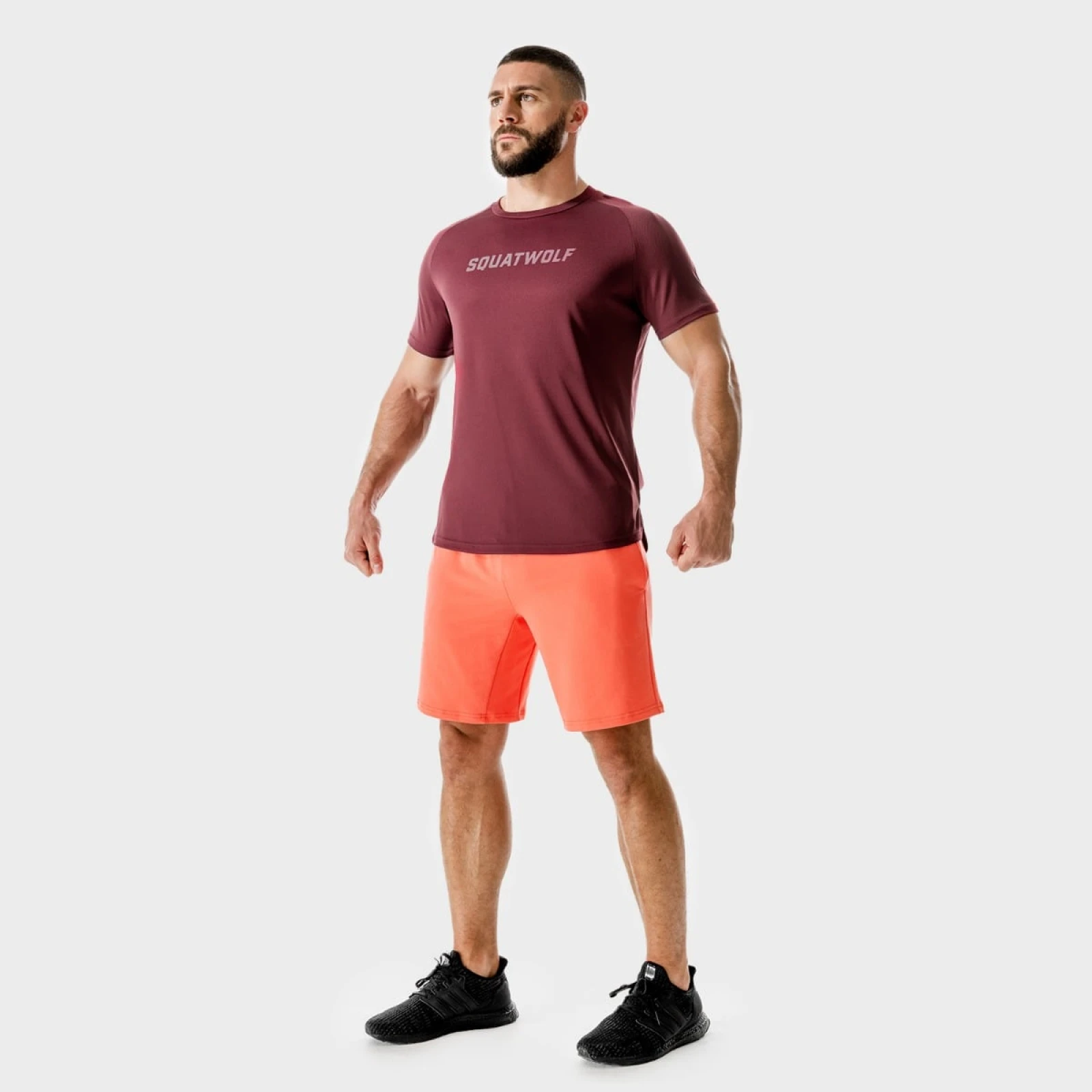 SQUATWOLF Men‘s T-shirt LAB360º Recycled Mesh Tee Tawny Port · záber 4