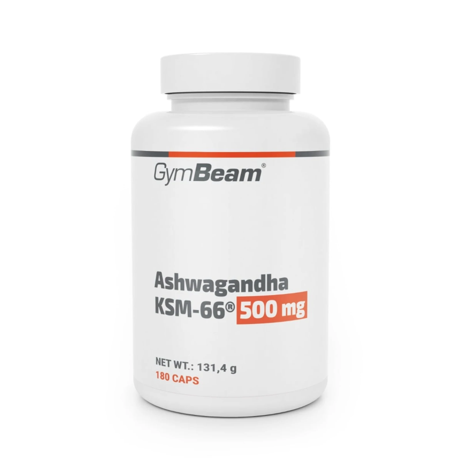 GymBeam Ashwagandha KSM-66® 500mg - Waga: 0,1314 g | Opakowanie: 36 · záber 1