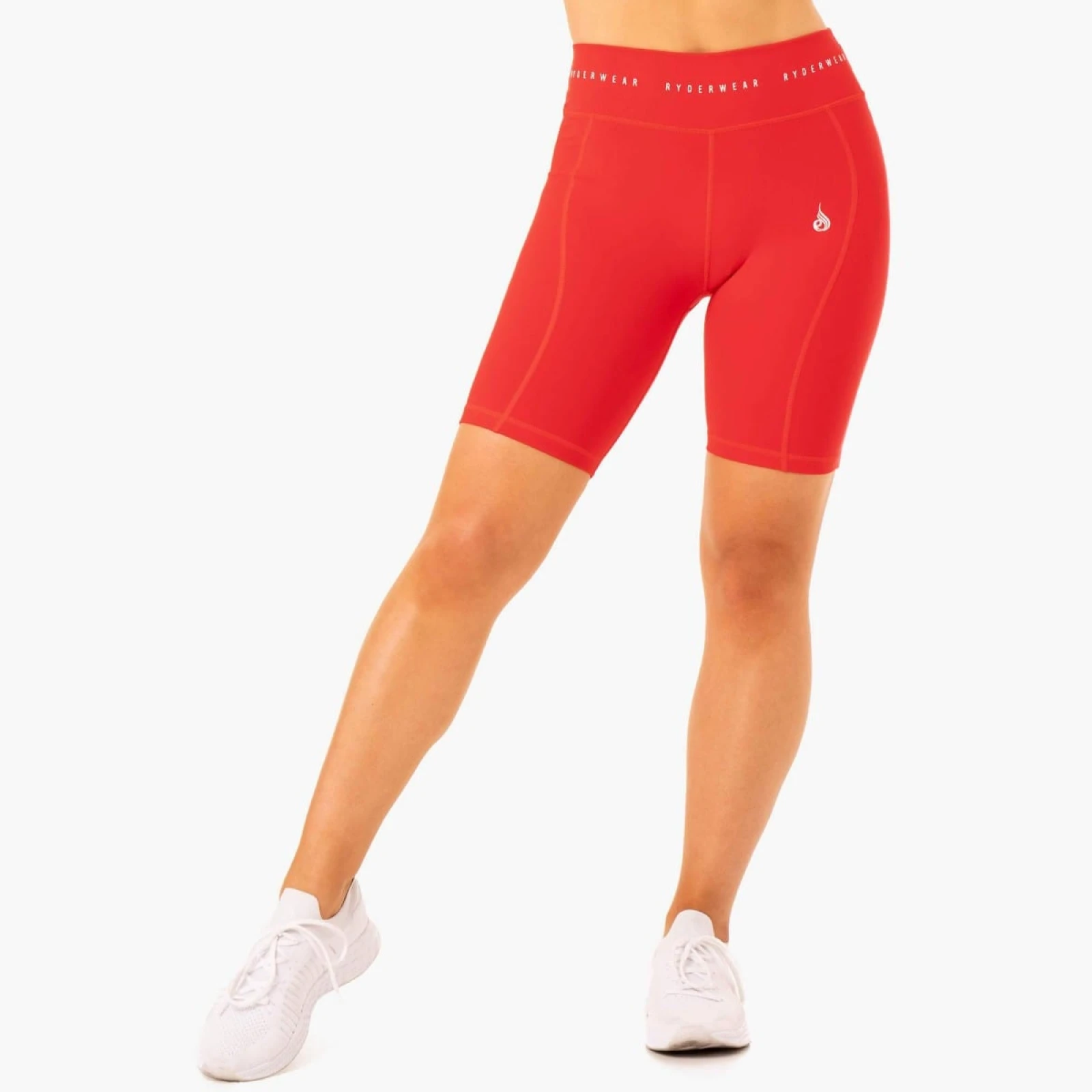 Ryderwear Damskie spodenki kolarskie z wysokim stanem Reflex Red · záber 1