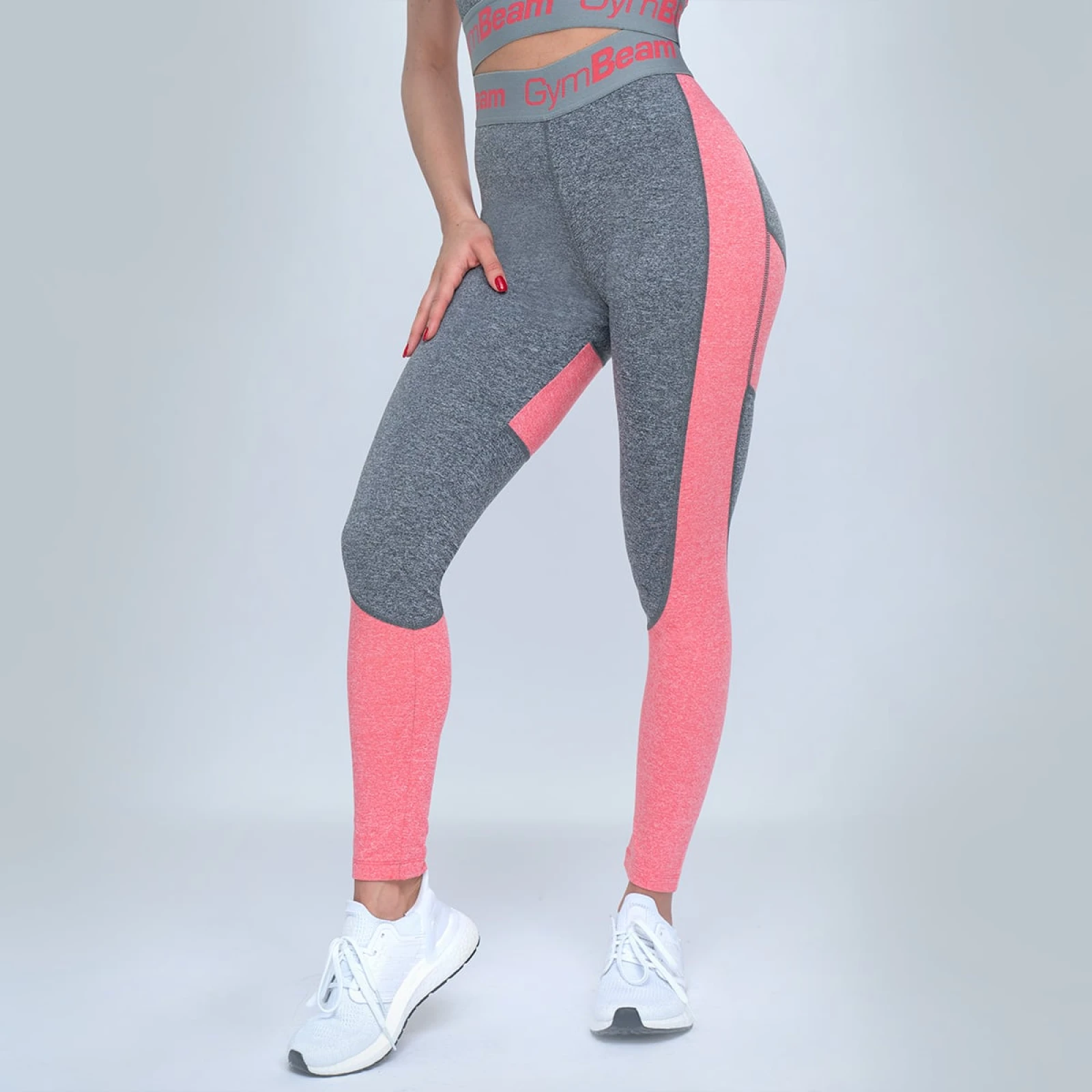 GymBeam Damskie legginsy Ultrafit Heather Pink · záber 1