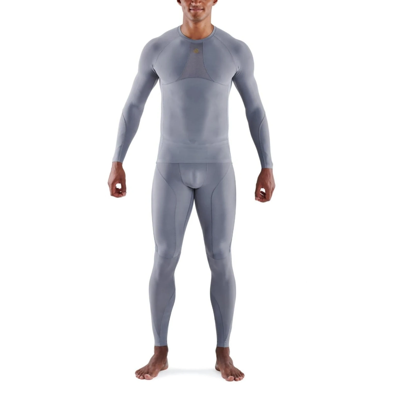 SKINS Series-5 Long Sleeve Compression Top Grey - Rozmiar: L | Kolor: Szary | Waga: 0,18 g | Opakowanie: 250 · záber 1