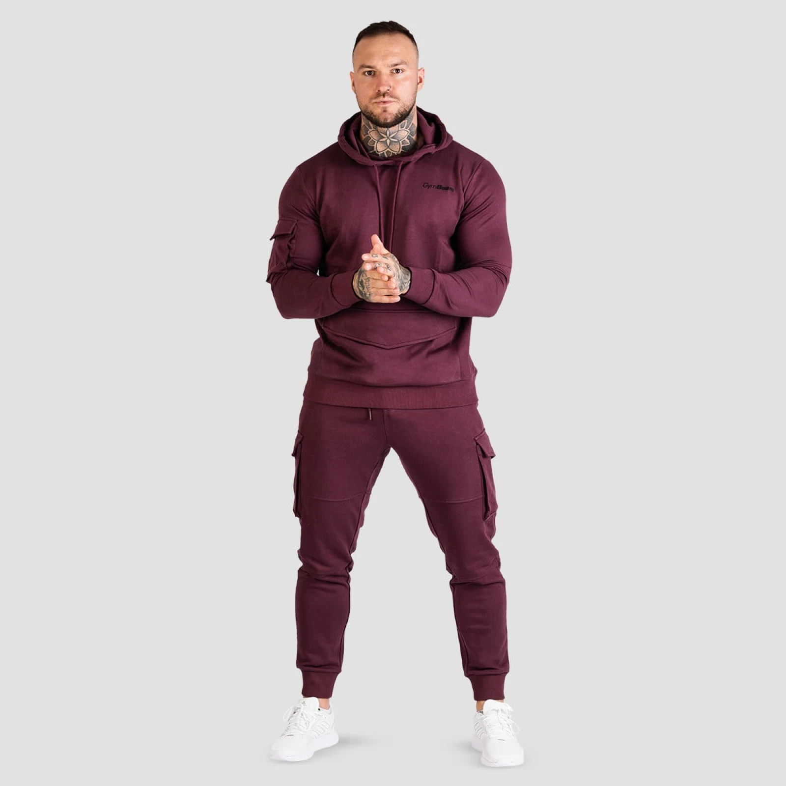 GymBeam Men‘s TRN Hoodie Eggplant - Rozmiar: XL | Kolor: fialová | Grupa wiekowa: Dorośli | Pohlavie: Męskie · záber 5