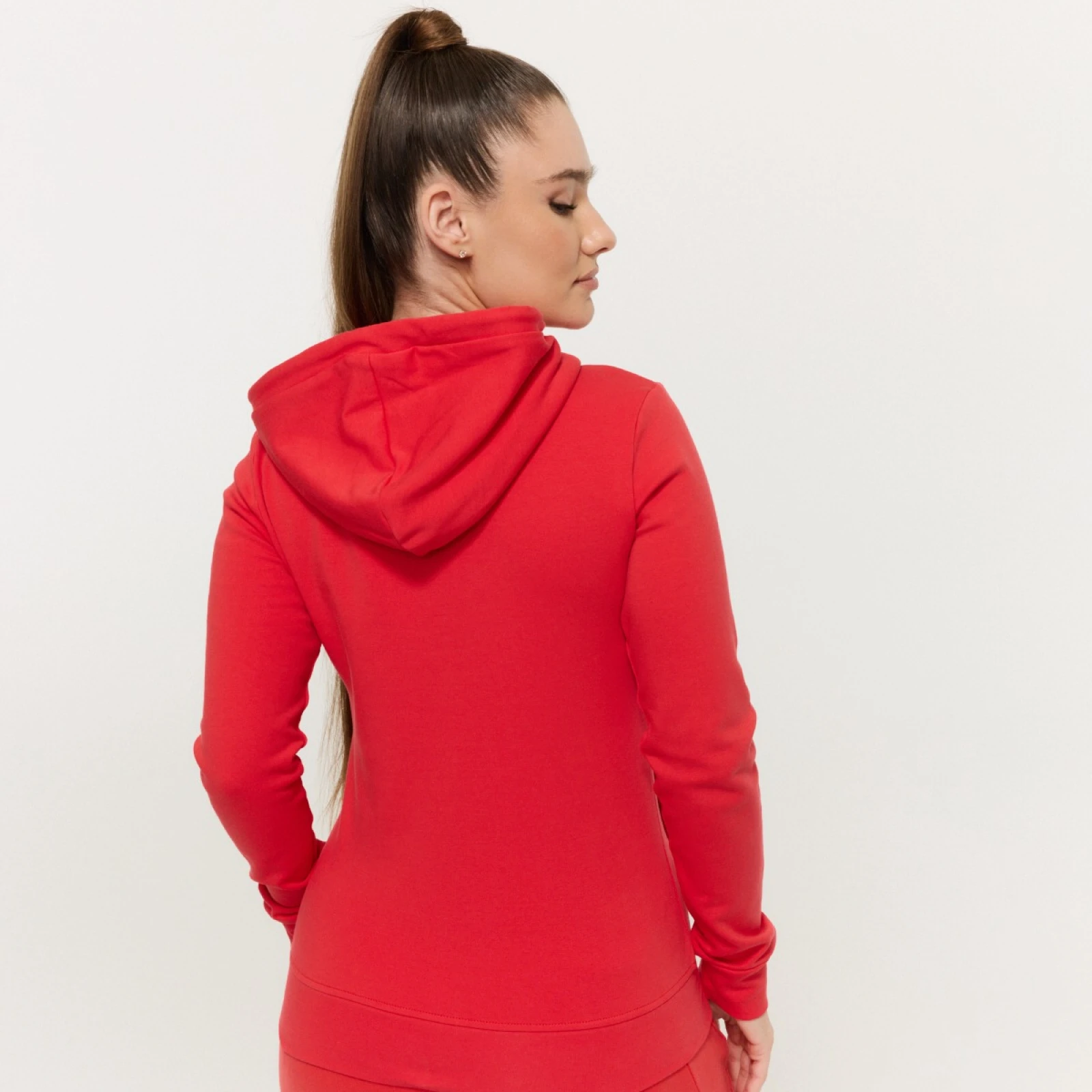 GymBeam Women‘s Limitless Zip Up Hoodie Hot Red - Rozmiar: S | Pohlavie: Damskie | Vek: Dorośli | Waga: 0,47 g | Opakowanie: 40 · záber 4