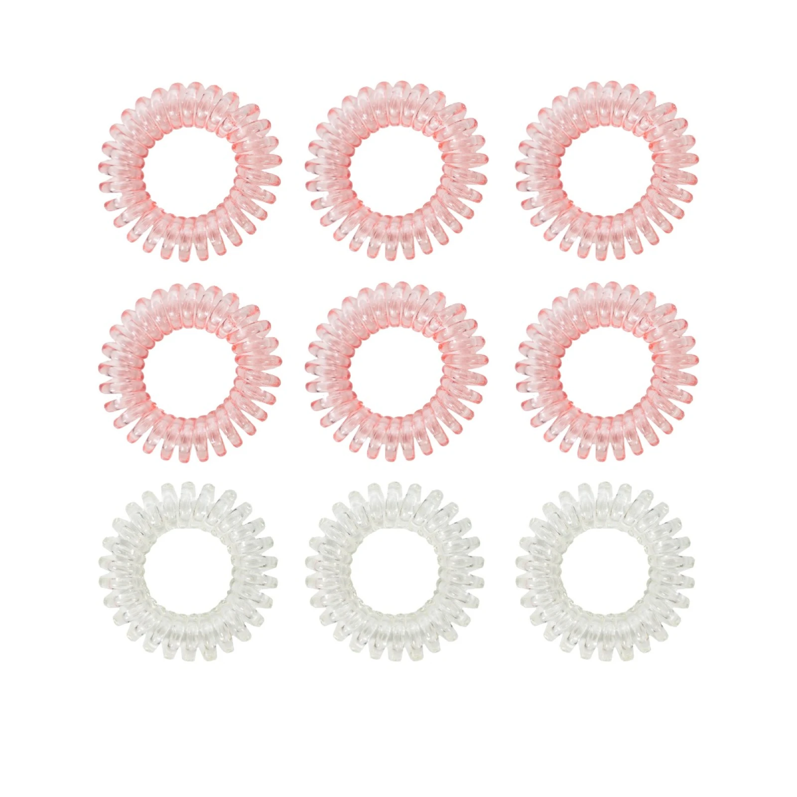 BeastPink Set of spiral hair ties Pink · záber 1