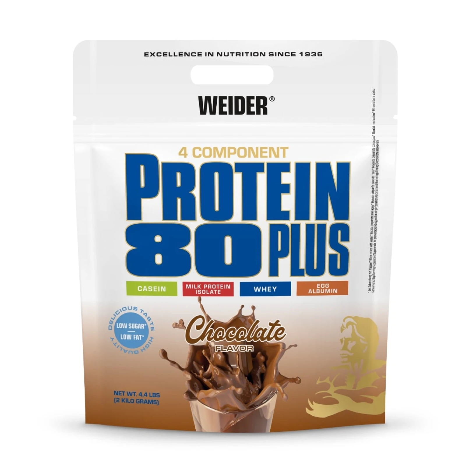 Weider Protein 80 Plus - Smak: Czekolada | Waga: 2 g | Opakowanie: 2000 g · záber 1