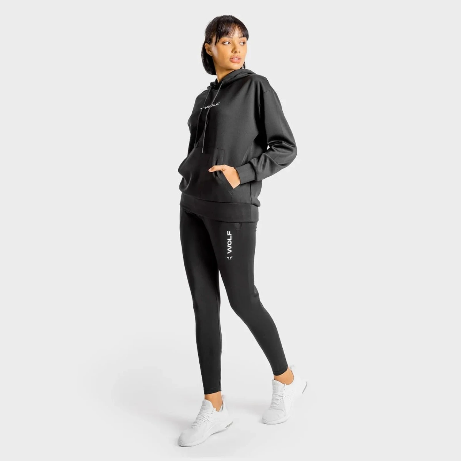 SQUATWOLF Damska Bluza z kapturem Primal Black - Rozmiar: XL | Vek: Dorośli | Pohlavie: Damskie | Waga: 0,13 g | Opakowanie: 50 · záber 4