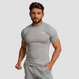GymBeam Men‘s Fitted TRN T-shirt Grey - Rozmiar: M | Kolor: Szary | Waga: 0,181 g | Opakowanie: 110 · záber 2