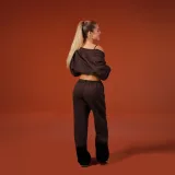 GymBeam Women‘s NEO Joggers Mocha - Rozmiar: XL | Kolor: Brązowy | Waga: 0,624 g | Opakowanie: 34 · záber 4