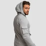 GymBeam Men‘s TRN Hoodie Grey - Kolor: Szary | Waga: 0,754 g | Opakowanie: 26 · záber 3