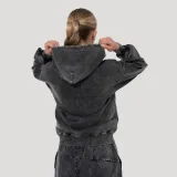 GymBeam Women‘s Abyss Hoodie Charcoal - Rozmiar: XL | Kolor: Czarny | Waga: 0,75 g | Opakowanie: 26 · záber 4