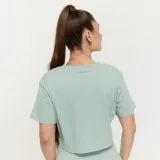 GymBeam Women‘s Limitless Cropped T-shirt Eucalypt - Rozmiar: XL | Kolor: Zielony | Waga: 0,14 g | Opakowanie: 120 · záber 4