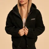 BeastPink Women‘s Bliss Hoodie Jacket Black - Rozmiar: L | Kolor: Czarny | Waga: 0,91 g | Opakowanie: 10 · záber 4