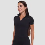 GymBeam Women‘s Ignite Cropped T-shirt Black - Rozmiar: L | Kolor: Czarny | Waga: 0,142 g | Opakowanie: 120 · záber 2