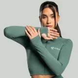 STRIX Women‘s Seamless Cropped Top Moss - Rozmiar: L | Kolor: Zielony | Waga: 0,27496 g | Opakowanie: 50 · záber 3