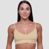 GymBeam Triangle Bralette Nude - Rozmiar: XXL | Kolor: Béžová | Waga: 0,14 g · záber 1