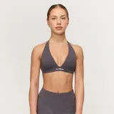 GymBeam Fierce Halter Sports Bra Grey - Rozmiar: XL | Kolor: Szary | Waga: 0,09 g | Opakowanie: 160 · záber 1