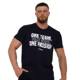 GymBeam One Team T-shirt Navy - Rozmiar: M | Kolor: Niebieski | Waga: 0,2 g · záber 5