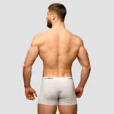 GymBeam Męskie bokserki Essentials 3-pak Grey - Rozmiar: M | Kolor: Szary | Waga: 0,23 g | Opakowanie: 72 · záber 3