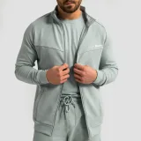 GymBeam Limitless Zip Up Hoodie Eucalypt - Kolor: Zielony | Waga: 0,556 g · záber 2