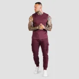 GymBeam Men‘s TRN TankTop Eggplant - Rozmiar: XL | Kolor: Fioletowy | Waga: 0,21 g | Opakowanie: 100 · záber 4