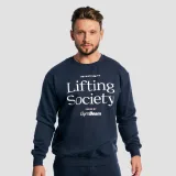 GymBeam Lifting Society Sweatshirt Nightfall - Rozmiar: S | Kolor: Niebieski | Waga: 0,558 g | Opakowanie: 33 · záber 2