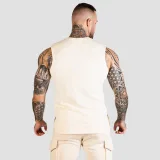GymBeam Men‘s TRN TankTop Sand - Rozmiar: XXL | Kolor: Béžová | Waga: 0,21 g | Opakowanie: 90 · záber 2
