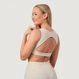 GymBeam NEO Sports Bra Almond - Rozmiar: XS | Kolor: Béžová | Waga: 0,09 g | Opakowanie: 120 · záber 3