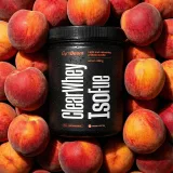 GymBeam Białko Clear Whey IsoFue - Smak: Brzoskwiniowa herbata mrożona | Waga: 0,5 g | Opakowanie: 500 g · záber 2
