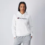 Champion Women‘s Big Logo Slim Fit Hoodie White - Rozmiar: S | Kolor: Biały | Waga: 0,472 g · záber 1
