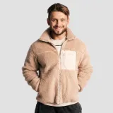 GymBeam Sherpa Jacket Canyon - Rozmiar: M | Kolor: Béžová | Waga: 0,9 g | Opakowanie: 14 · záber 2