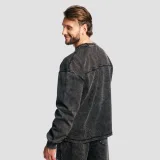 GymBeam Aura Jumper Washed Black - Rozmiar: S | Kolor: Czarny | Waga: 0,61 g | Opakowanie: 28 · záber 4
