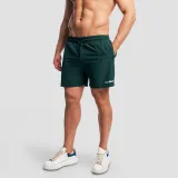 GymBeam Base Shorts Forest - Rozmiar: S | Kolor: Zielony | Waga: 0,155 g | Opakowanie: 97 · záber 4