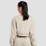 GymBeam Women‘s Aura Cropped Sweatshirt Grey - Rozmiar: M | Kolor: Szary | Waga: 0,4 g | Opakowanie: 34 · záber 4