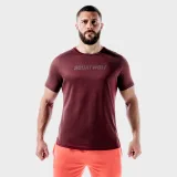 SQUATWOLF Men‘s T-shirt LAB360º Recycled Mesh Tee Tawny Port · záber 1