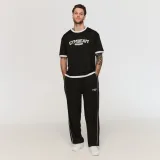 GymBeam Oversized Varsity T-Shirt Black - Rozmiar: M | Kolor: Czarny | Waga: 0,22 g | Opakowanie: 80 · záber 5