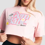 GymBeam Women‘s GymBabe Shirt Cherrybloom - Rozmiar: XS | Kolor: Różowy | Waga: 0,1355 g | Opakowanie: 125 · záber 2