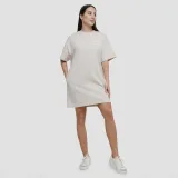 GymBeam Women‘s Agile T-shirt Dress Desert - Rozmiar: L | Kolor: Béžová | Waga: 0,308 g · záber 5