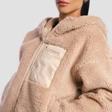 GymBeam Women‘s Sherpa Jacket Canyon - Rozmiar: XL | Kolor: Béžová | Waga: 0,92 g | Opakowanie: 14 · záber 2