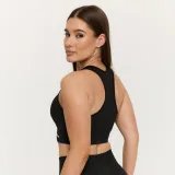 GymBeam FLO Sports Bra Graphite - Rozmiar: S | Kolor: Czarny | Waga: 0,13 g | Opakowanie: 80 · záber 2